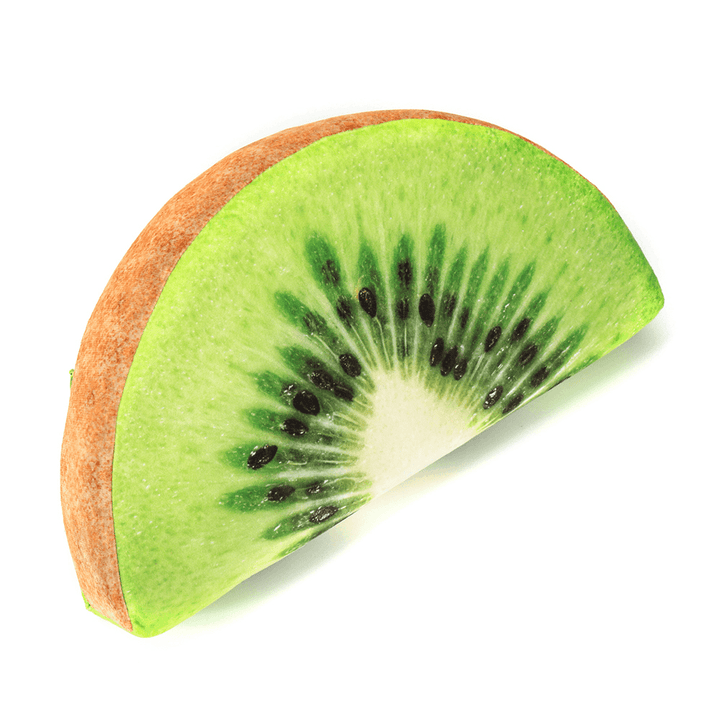 Semi-Circular Watermelon Grapefruit Orange Kiwifruit Simulation Fruit Plush Doll Summer Relief Nap Pillow Toys - MRSLM