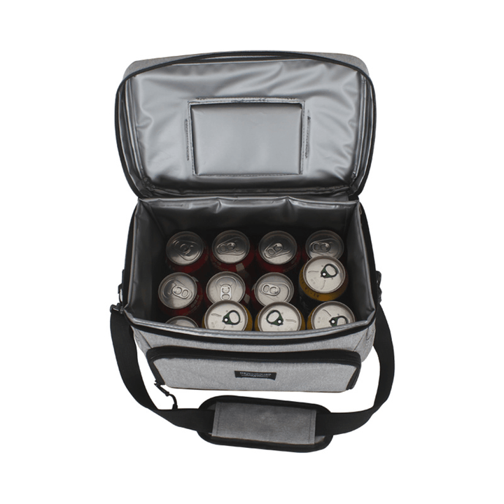 15L Outdoor Picnic Thermal Insulated Cooler Bag Lunch Food Box Container Storage Bag - MRSLM