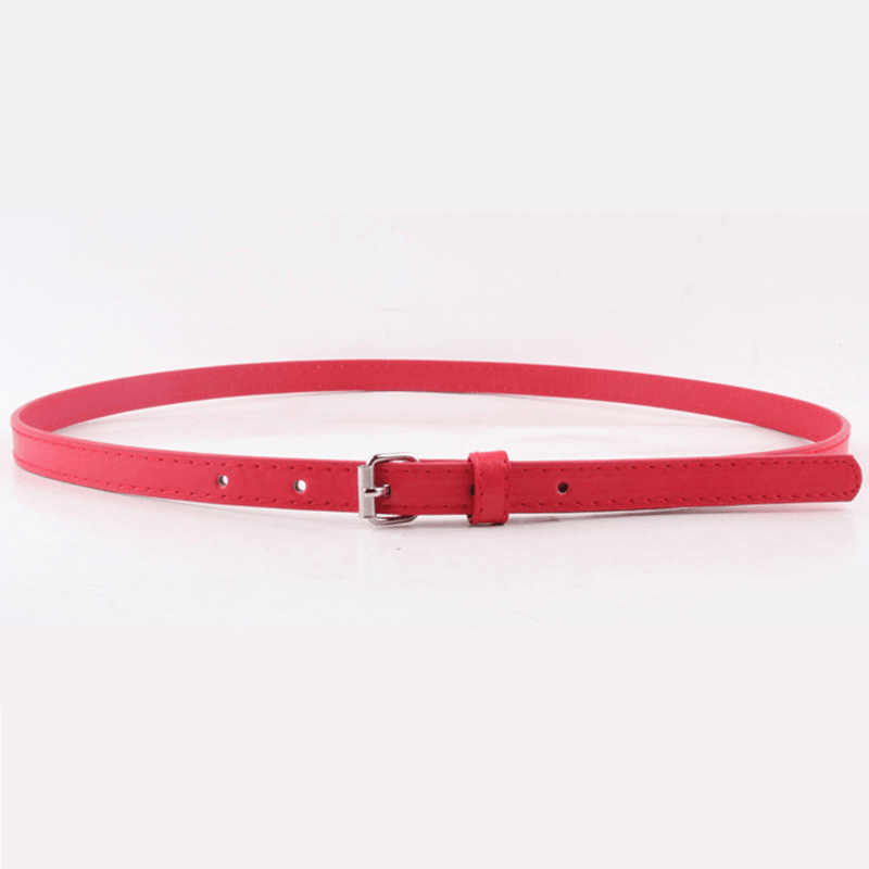 Thin Belt Fashion Belt Small Steel Buckle Belt - MRSLM