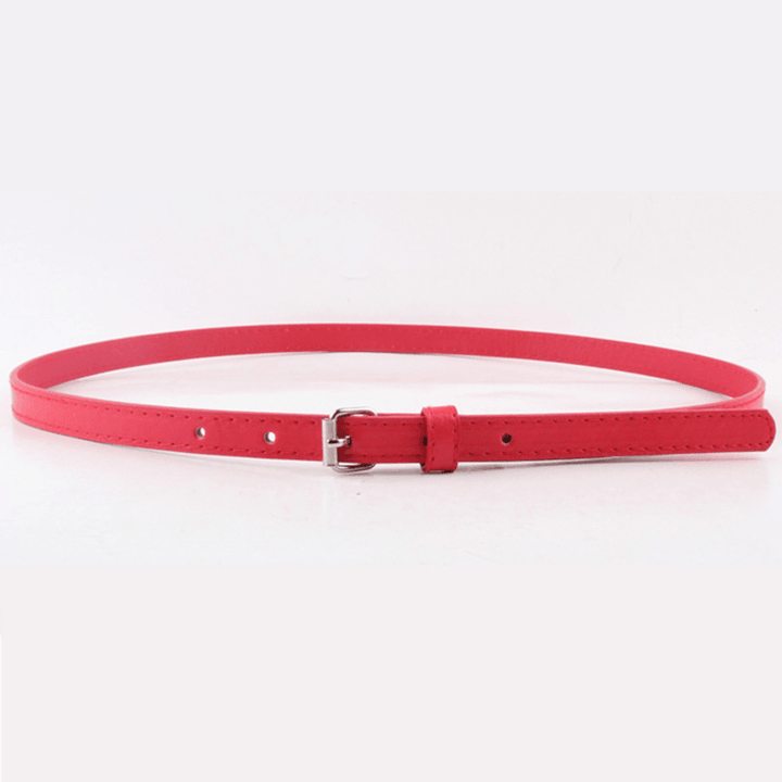 Thin Belt Fashion Belt Small Steel Buckle Belt - MRSLM