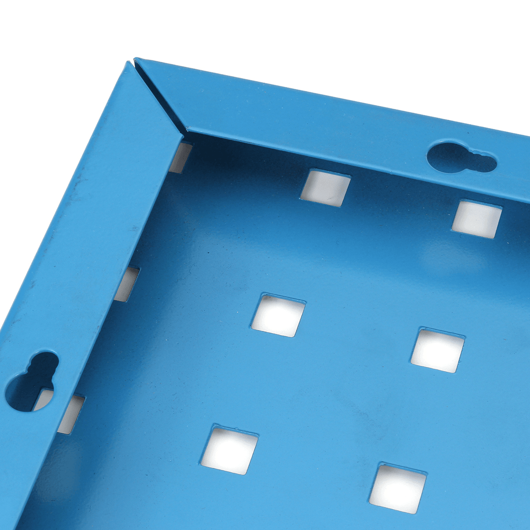 17.7 Inch Multifunction Steel Pegboard Panels Garage Tools Parts Hanging Board - MRSLM