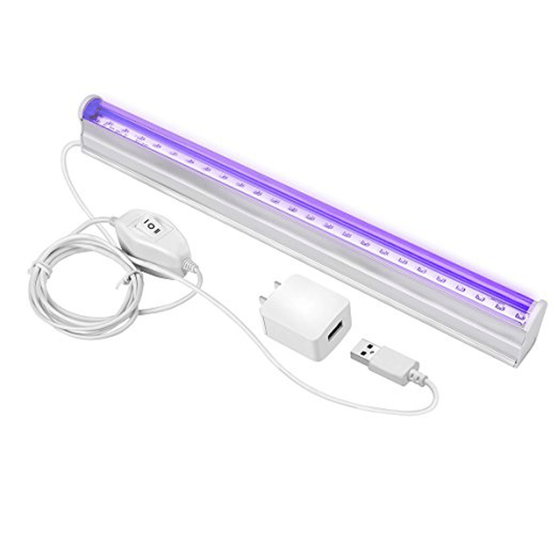 Aquarium LED Light UV LED Black Light Fixtures 6W Portable Blacklight Lamp - MRSLM