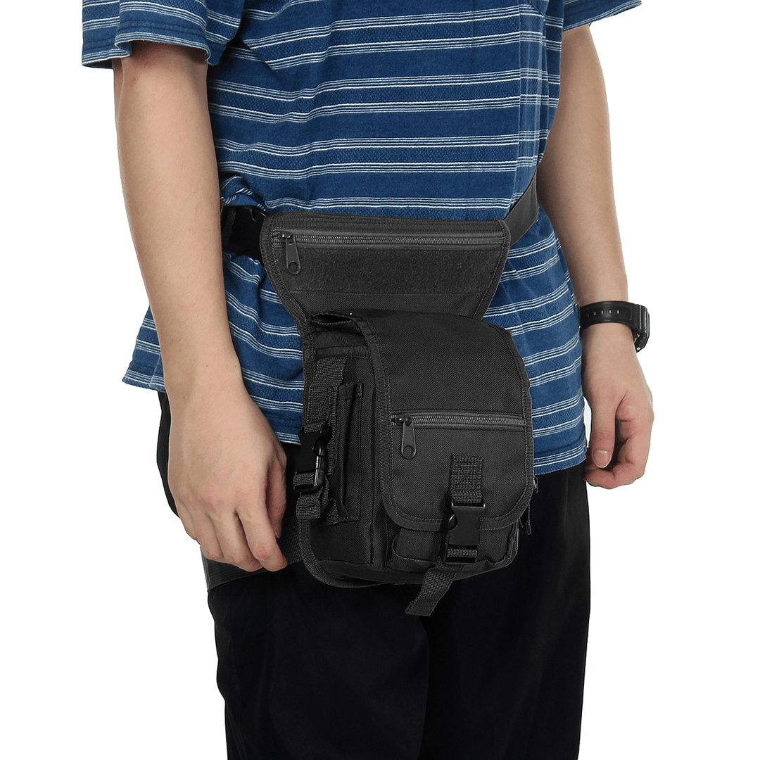 Military Leg Bag Waterproof Tactical Multi-Purpose Waist Bag Hip Drop Belt Storage Bag Outdoor Hunting Camping - MRSLM