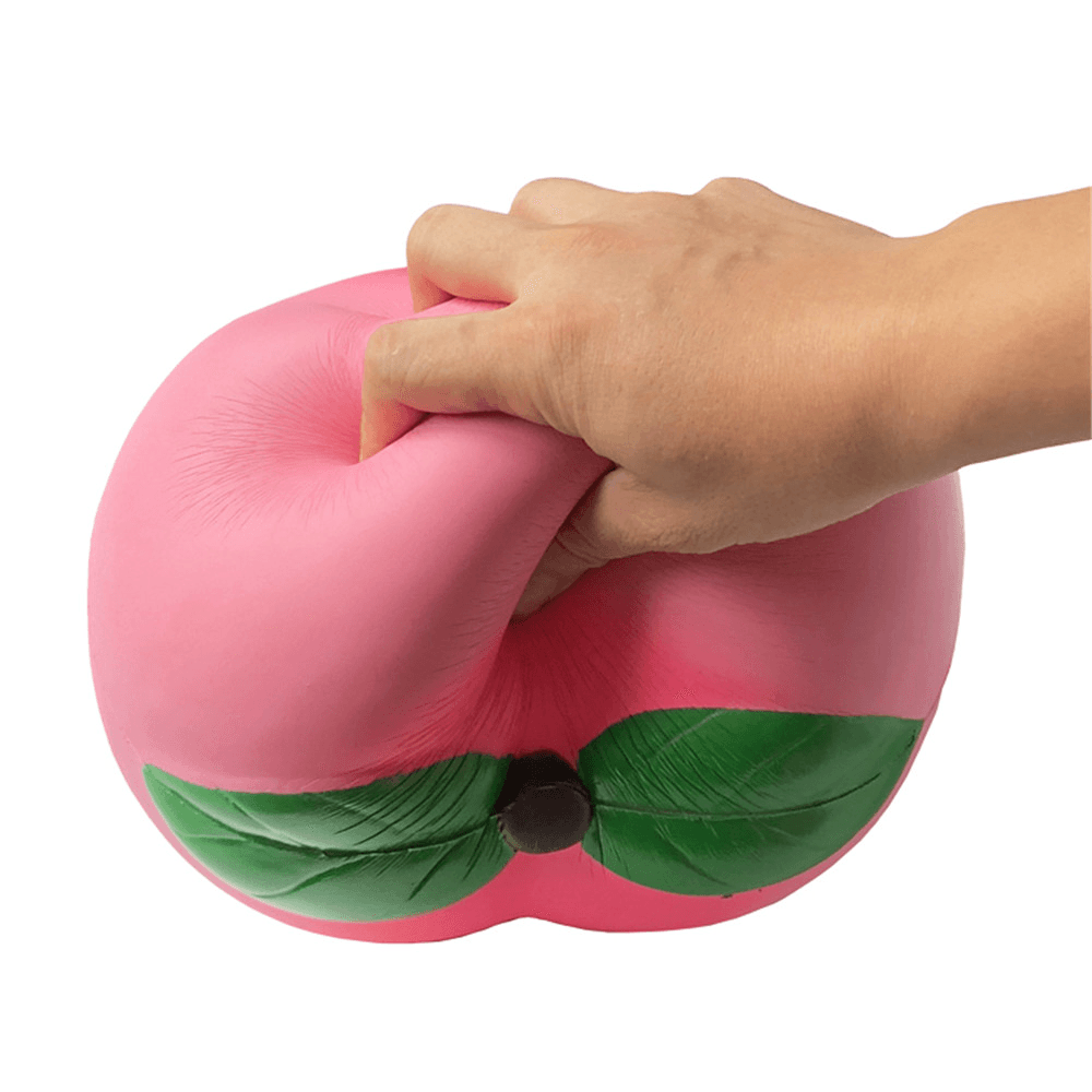 25Cm Huge Peach Squishy Jumbo 10" Soft Slow Rising Giant Fruit Toy Collection Gift - MRSLM