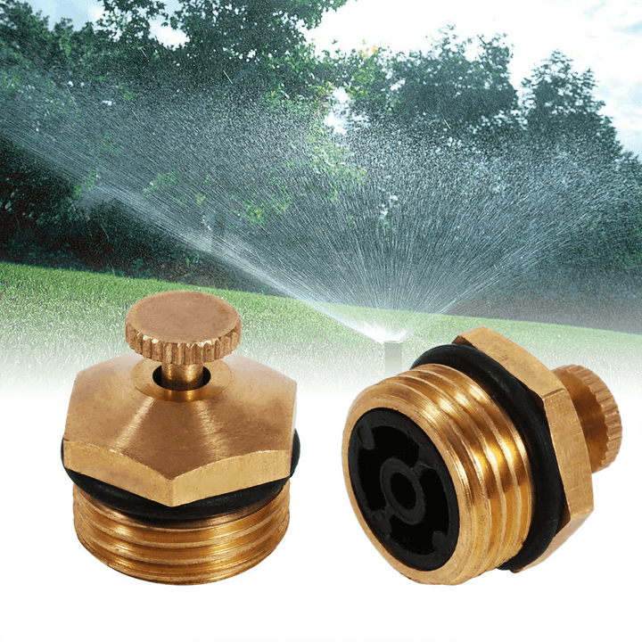 5Pcs 1/2'(DN15) Brass Watering Adjustable Sprinkler 360° Gardening Micro Drip Irrigation Sprayer - MRSLM