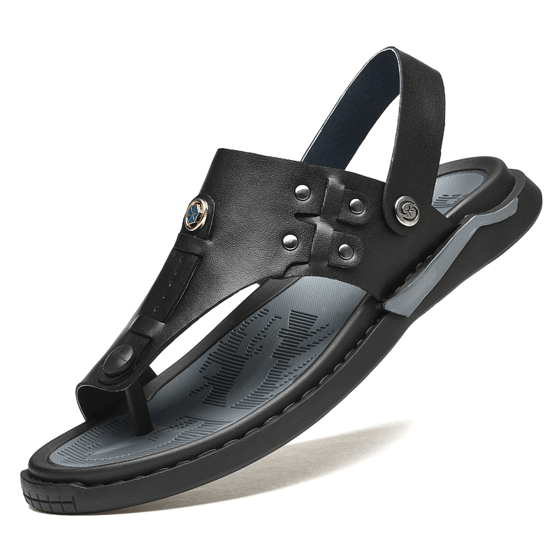Men Two-Ways Soft Breathable Non-Slip Casual Outdoor Sandals - MRSLM