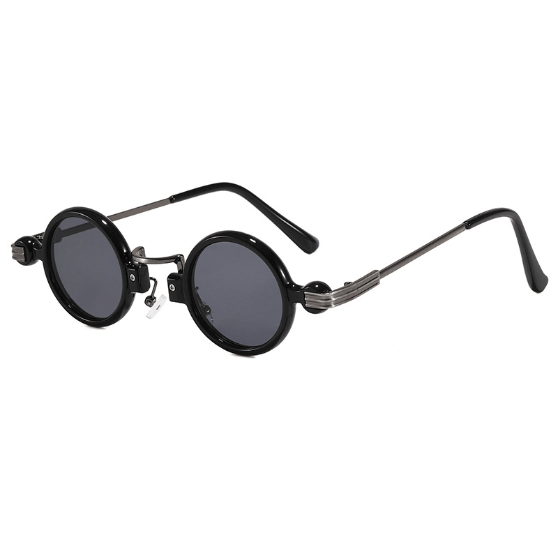 Steampunk Style Small Frame Sunglasses Personalized Hip-Hop round Sunglasses - MRSLM