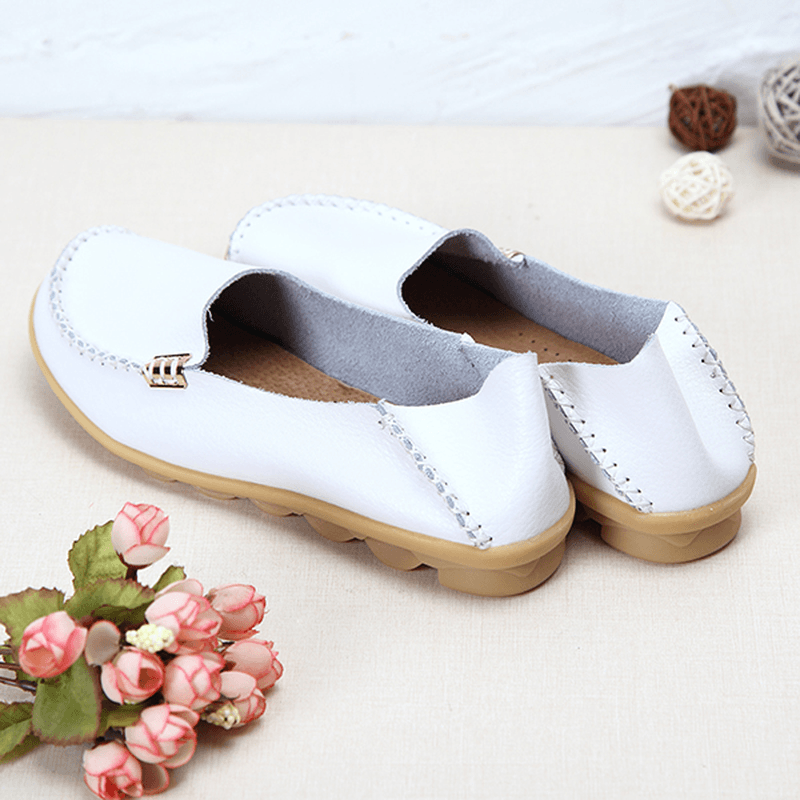 US Size 5-13 Women Flat Shoes Casual Comfortable Outdoor Slip on Loafers - MRSLM
