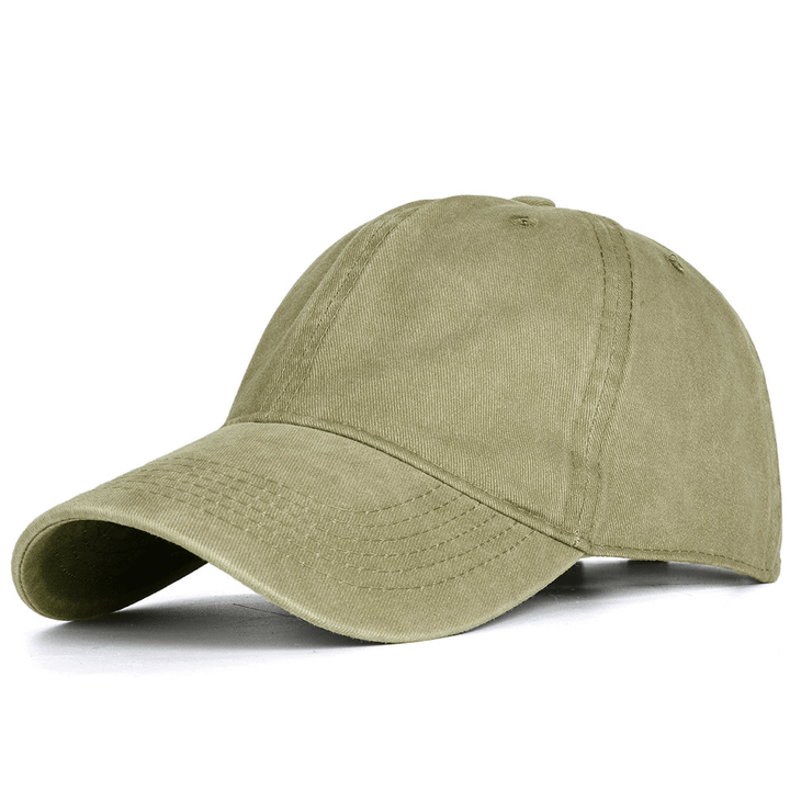 Washed Baseball Caps for Men and Women Outdoor Distressed Sun Hats Simple Caps - MRSLM