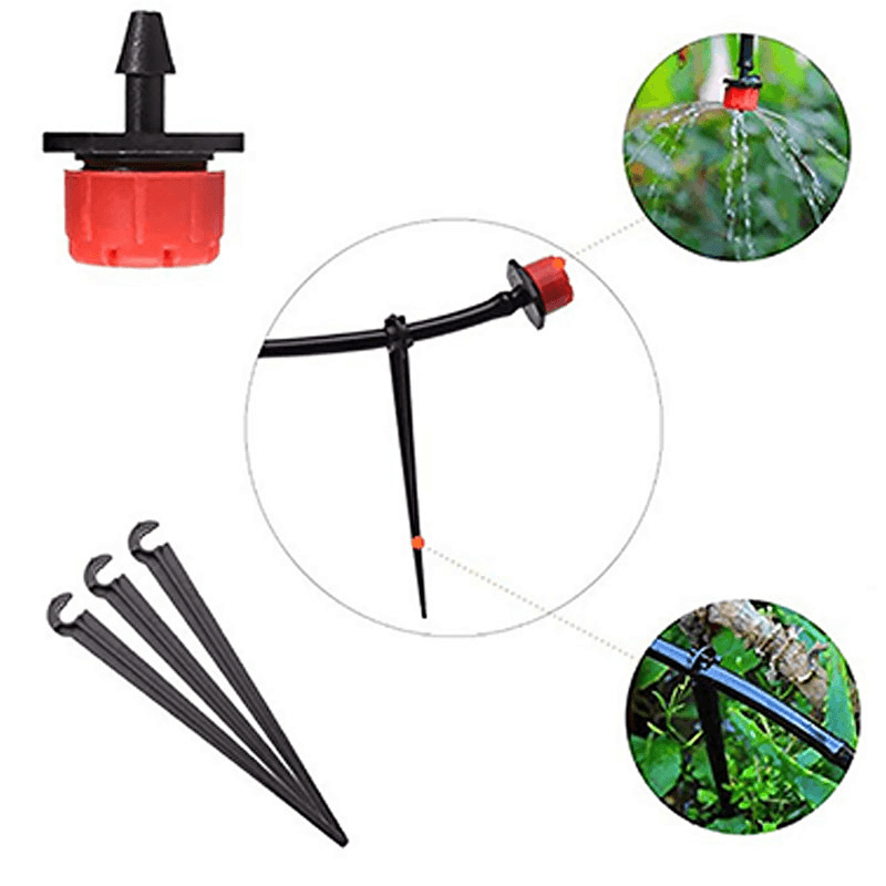 10/25M Hose Irrigation Dripper Watering Kit Automatic Irrigation System Garden Cooling Tool Kits - MRSLM