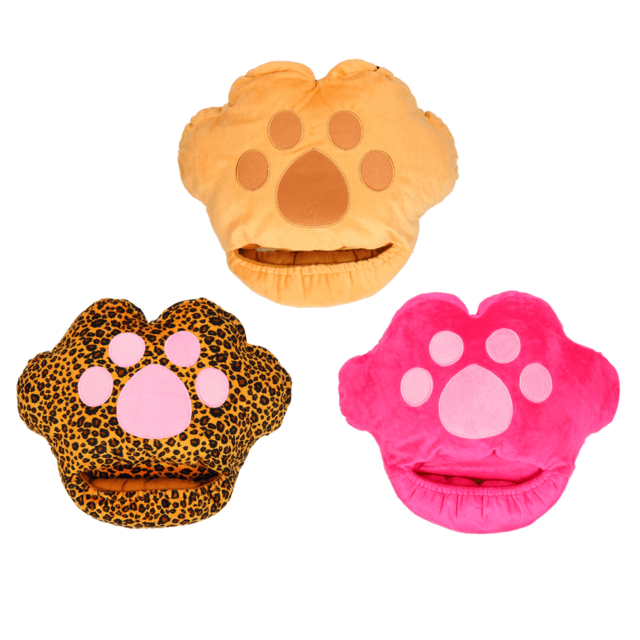 Cartoon Plush Cat Claw Warm Foot Super Soft Hand Warmers Removable Washable USB Electric Heating Home Soft Cute Shoes - MRSLM