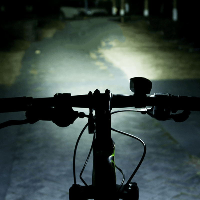 XANES® DL23 1100LM 2Xt6 LED Burglar Alarm Bike Front Light with 100Db Horn Far near Distance Large Floodlight Smart Power Display USB Charging 4 Modes Waterproof Night Riding Warning Light - MRSLM