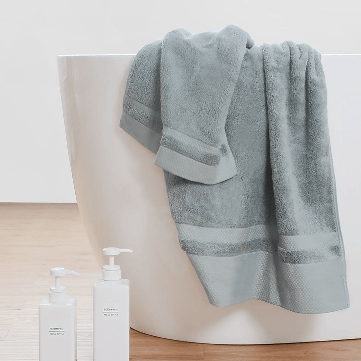 Binsa Bath Washcloth 100% Cotton Beach Towel Strong Water Absorption Bathing Towels From - MRSLM