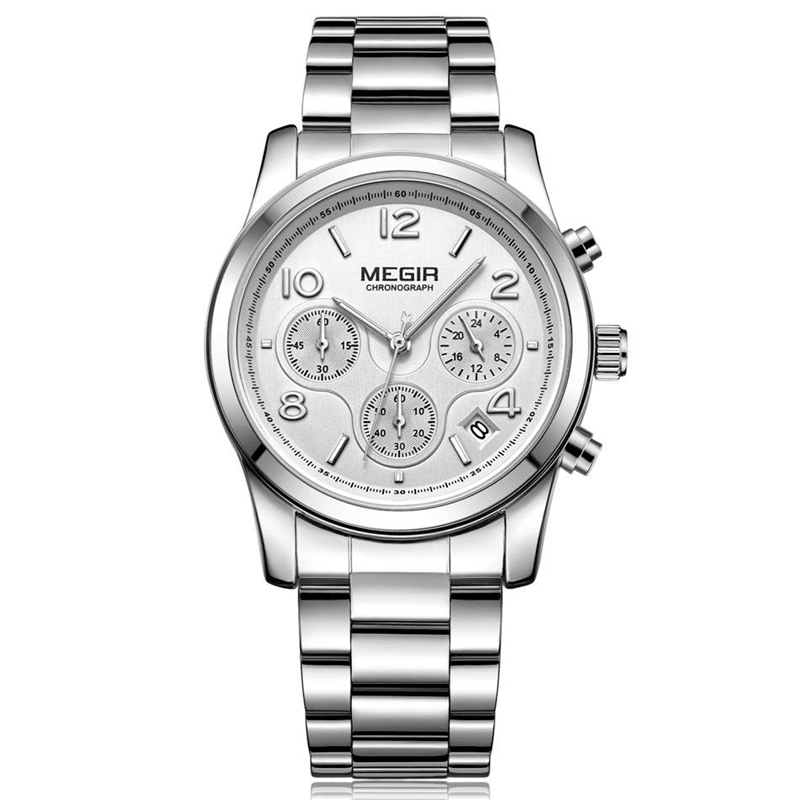 MEGIR 2057 Women Watch Luxury Fashion Chronograph Ladies Quartz Wrist Watch - MRSLM