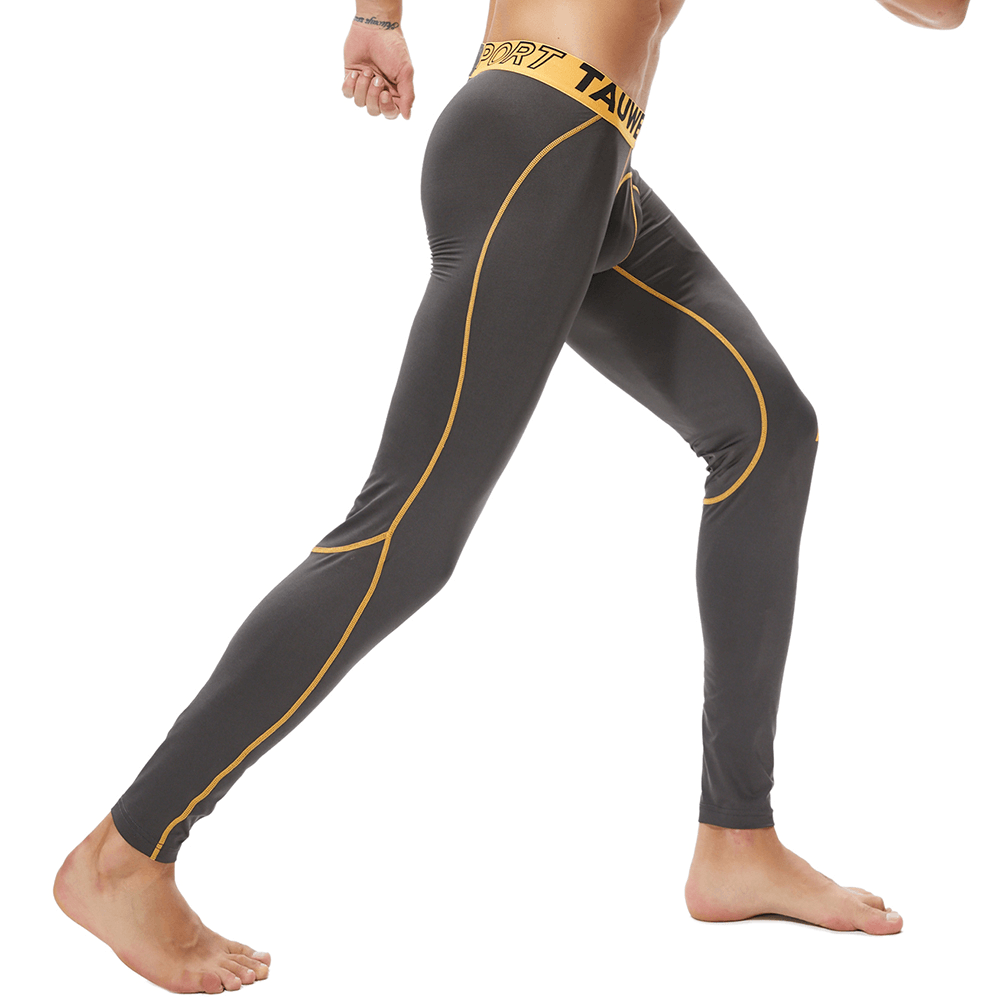 Mens Elastic Sport Gym Tight Pants Compression Underpants - MRSLM