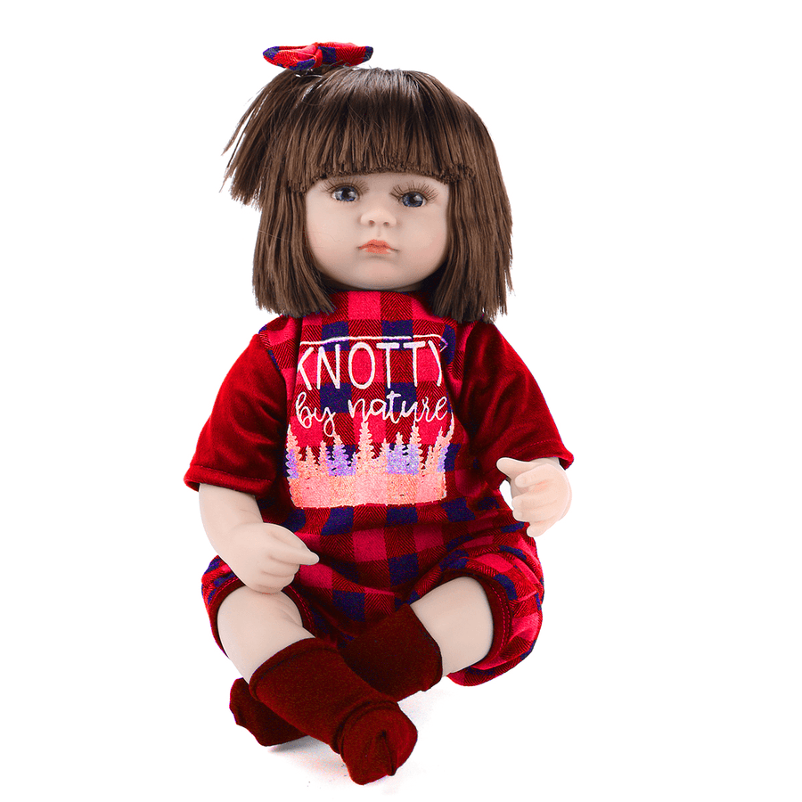 16.5" Lifelike Reborn Baby Doll Silicone Newborn Doll Handmade Doll Kids Gift - MRSLM