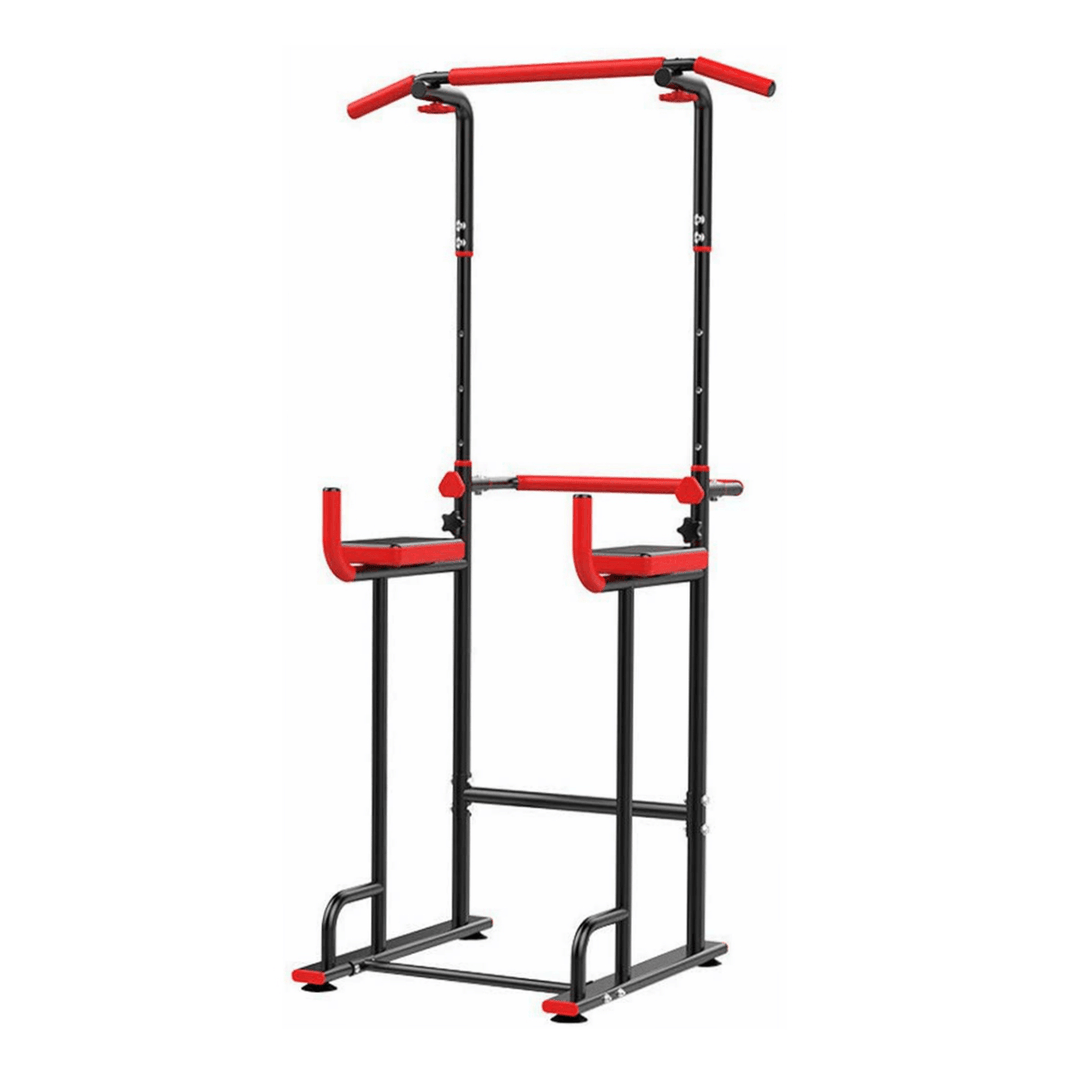 Adjustable Power Tower Pull up Bar Dip Station Multi-Function Workout Equipment Raining Fitness Exercise Home Gym - MRSLM