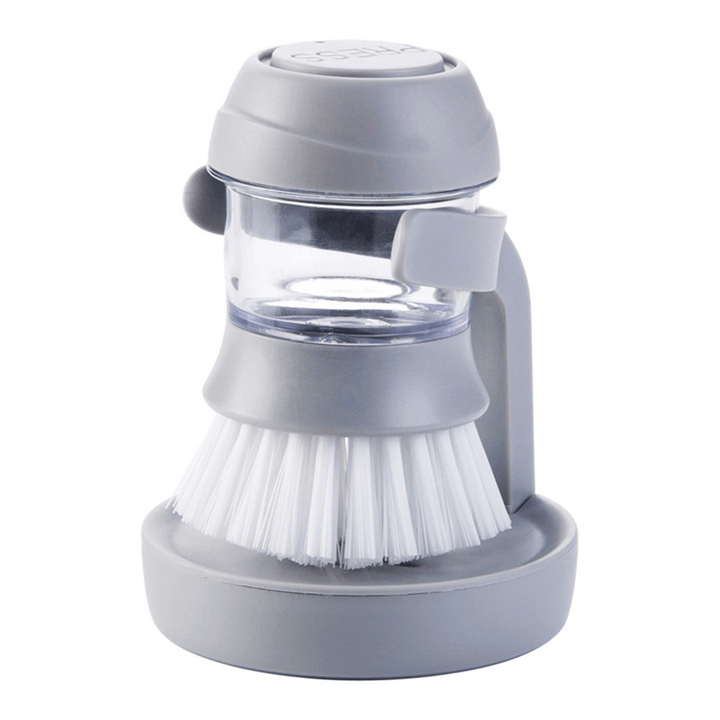 Household Kitchen Washing Utensils Pot Dish Brush with Liquid Washing Soap Dispenser Pot Brush Dish Brushes Cleaning Tool - MRSLM