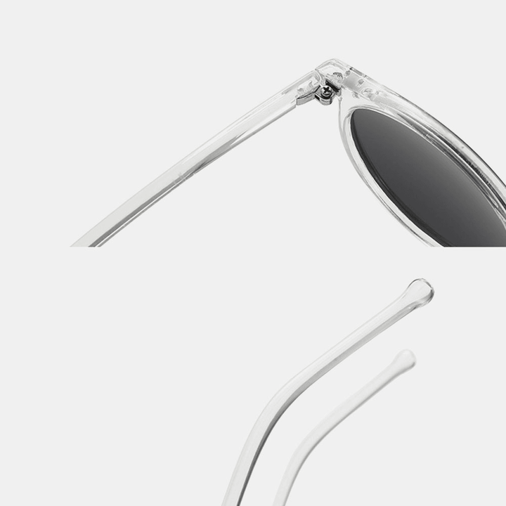 Unisex Gradient Lens Transparent Full Frame Polarized UV Protection Coated Sunglasses - MRSLM