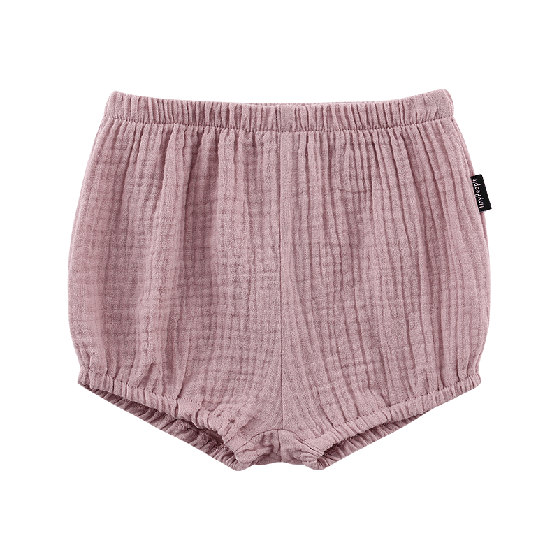 Baby Cotton Crepe Shorts Summer Breathable Light Pants Baby Bloomers - MRSLM