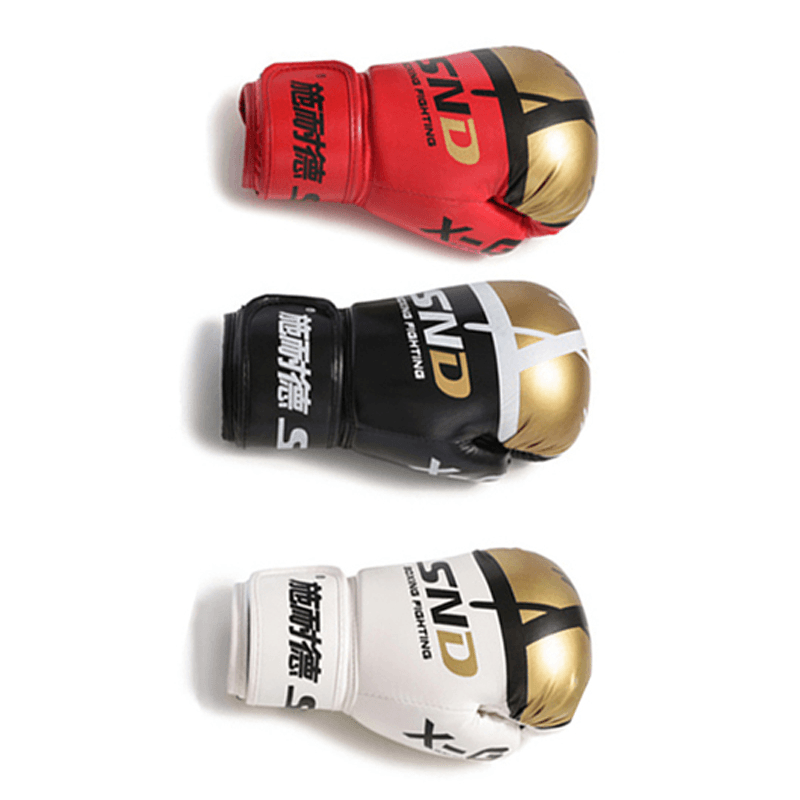 SND 10OZ Professional Breathable Boxing Gloves Men Fight Gloves for Karate Muay Thai Boxing Training - MRSLM
