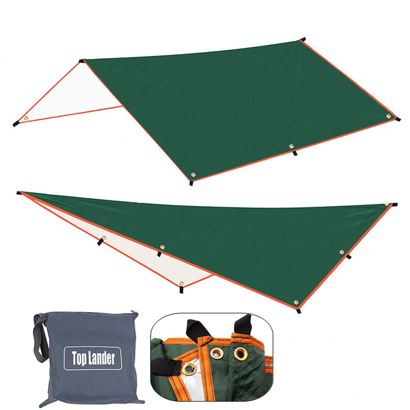 Top Lander 3X4M Sun Shelter Waterproof Awning Tarp Tent Ultralight Garden Canopy Outdoor Camping Hammock Beach - MRSLM