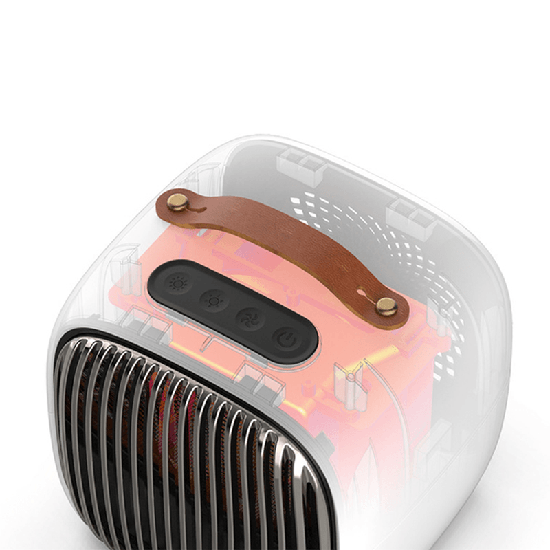 1000W Electric Heater Portable Winter Warmer Fan Camping Home Three Modes Heating Device with Adapter - MRSLM