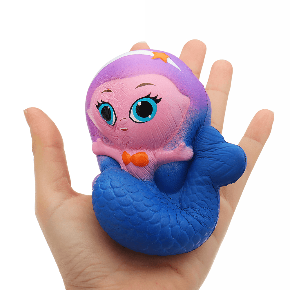 Mermaid Squishy 10*9.5*6CM Slow Rising with Packaging Collection Gift Soft Toy - MRSLM