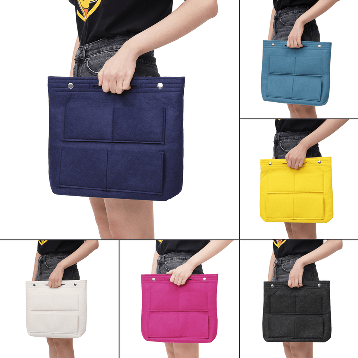 Large Organizer Cosmetic Bag in Bag Casual Travel Multi-Pockets Elegant Bag Handbag - MRSLM