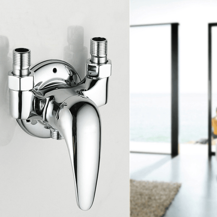 Bathroom Copper Unfold Install Water Heater Mixing Valve Hot and Cold Water Faucet Switch - MRSLM