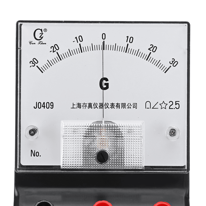-30-0-30Μa Galvanometer Scientific Current Sensor Sensitive Ammeter Electric Current Detector Analog Display - MRSLM