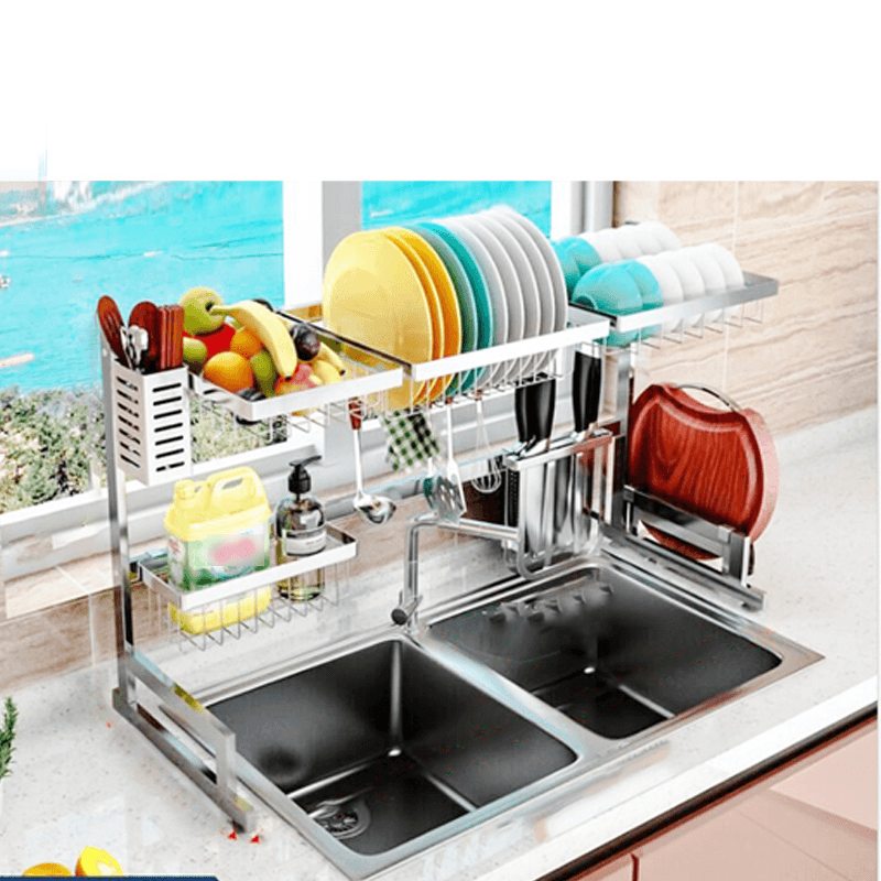 Kitchen Storage Rack Multilayer Plastic Storages Household Arrangement for Kitchen Dishes - MRSLM