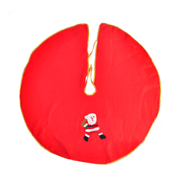 Christmas Tree Skirt Red Christmas Xmas Decoration Ornament - MRSLM