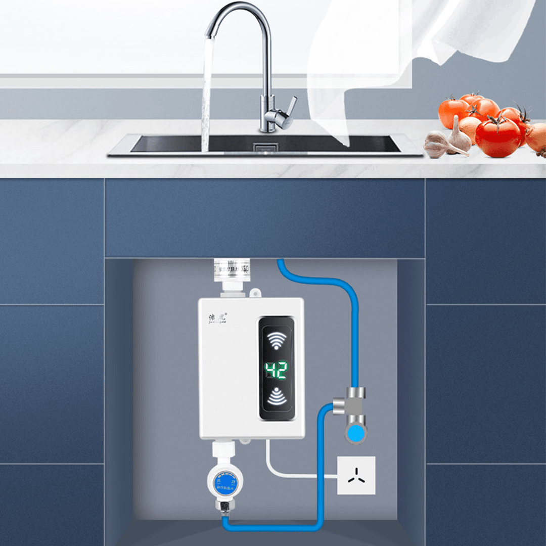 Electric Water Heater Instant Heating Free Water Storage for Bathroom - MRSLM