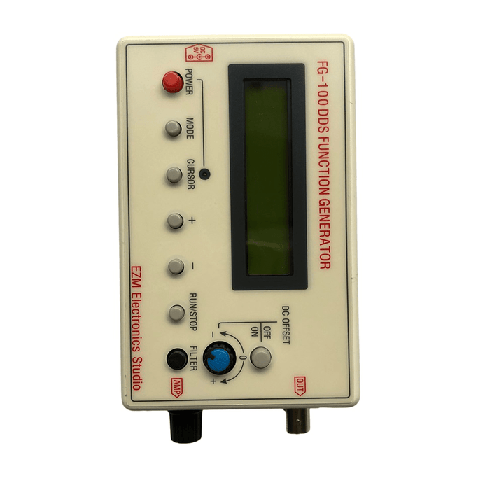 FG-100 DDS Function Signal Generator Frequency Counter 1Hz-500Khz Generator Sine+Triangle+Square Wave Frequency Counter Function Generator Tester - MRSLM