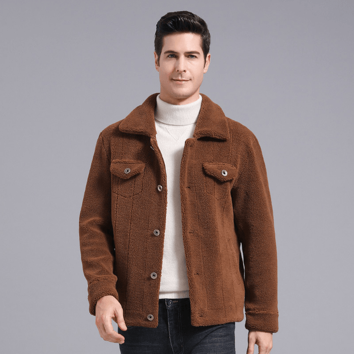Grain Fleece Men Jacket Autumn and Winter New Style - MRSLM