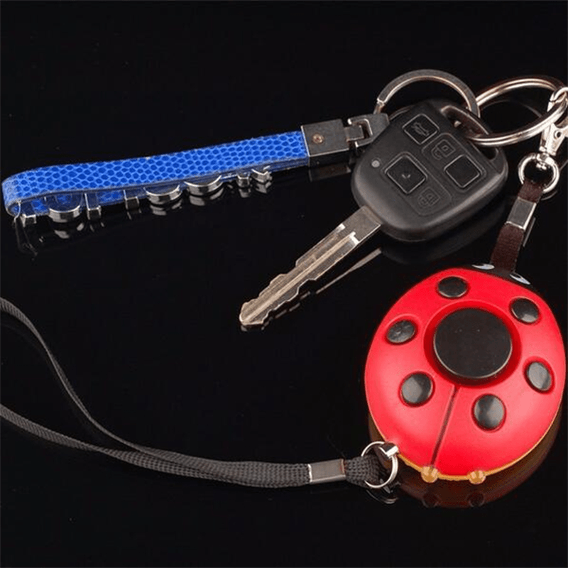 Beatles Portable Mini Speaker Defense Personal Alarm Key Chain with LED Flashlight for Women - MRSLM