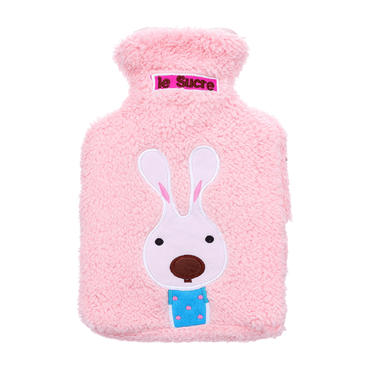34X22Cm Portable Hot Water Bottle Bag Creative Cute Cartoon Rabbit Hand Warmer - MRSLM
