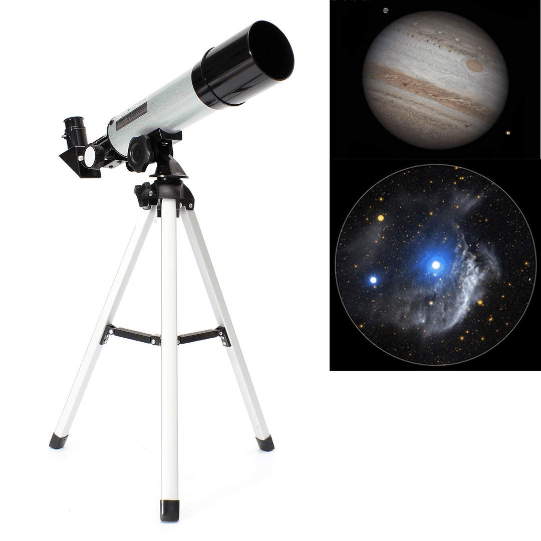 Ipree® F360X50 HD Refractive Astronomical Telescope Zoom Monocular Space Spotting High Magnification Telescope with 38Cm Tripod - MRSLM