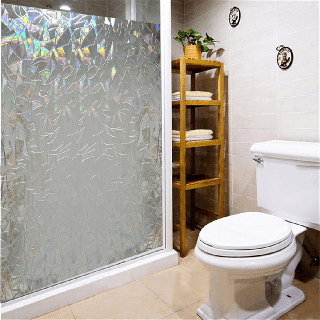 3D Anti-Uv Waterproof Translucent Glass Film Sticker Privacy Home Window - MRSLM