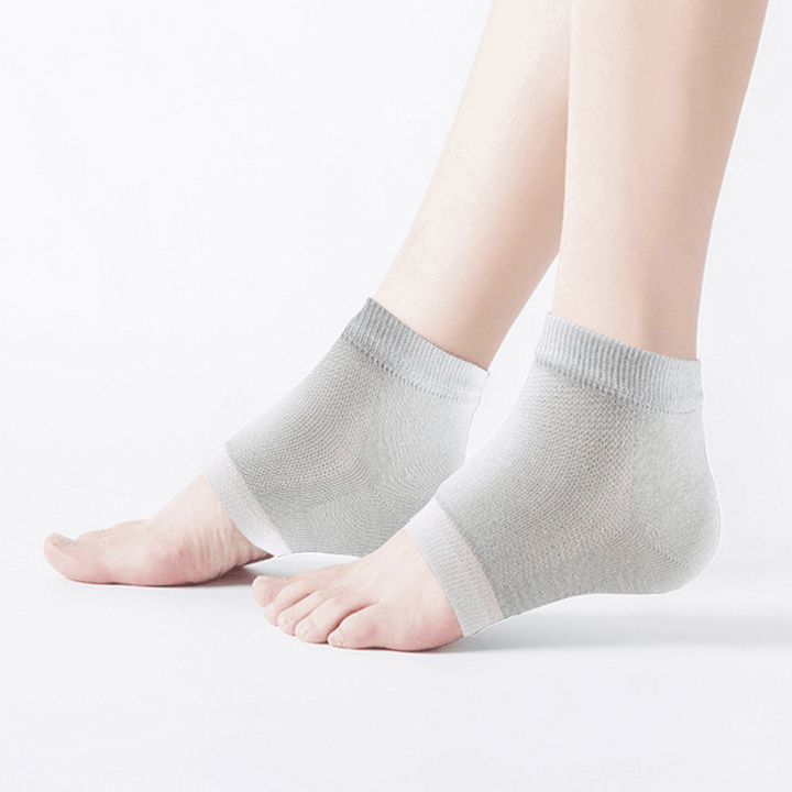 10 Pairs Silicone Anti-Crack Socks Feet Care Cracked Foot Dry Hard Skin Protector Moisturing Spa Gel Socks - MRSLM