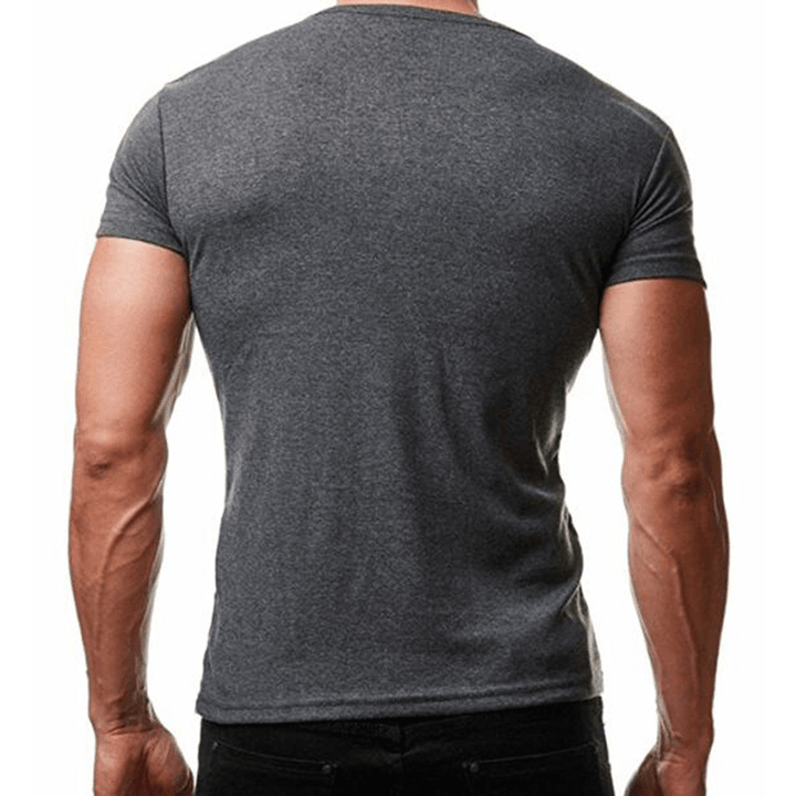 Solid Color Slim Fit Buttons Shirts - MRSLM