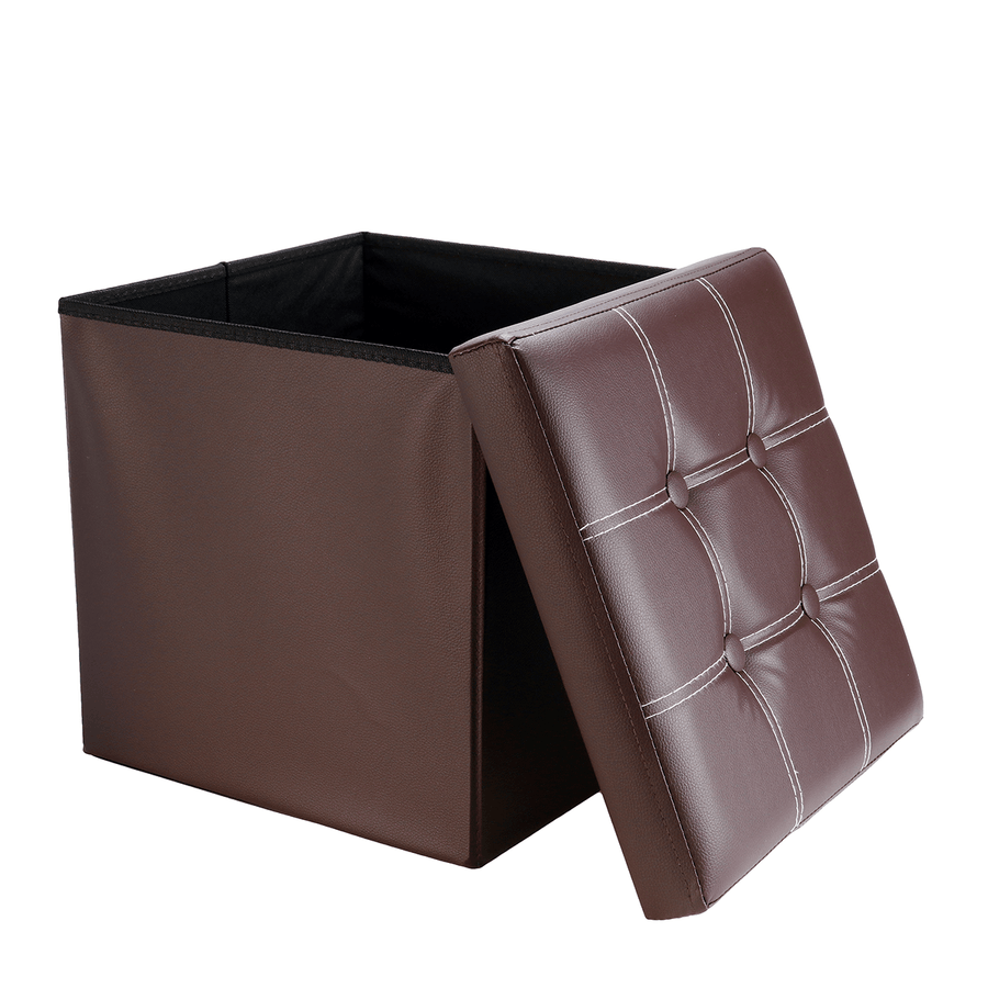 PU Leather Storage Stool Multifunctional Sofa Ottoman Footrest Box Seat Footstool Square Chair Home Office Furniture - MRSLM