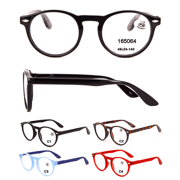 Unisex Retro Reading Glasses Clear Lens Eyeglasses - MRSLM