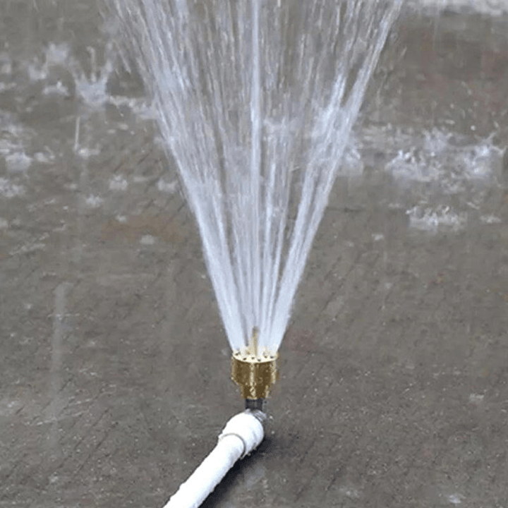 1/2" Garden Courtyard Pond Fountain Brass Water Nozzle Sprinkler Column Style Spray Head - MRSLM