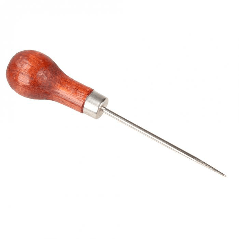 4Mm Leather Cloth Overstitch Wheel with 5Pcs Awl Pin Sewing Hand Punch Hole Tool - MRSLM