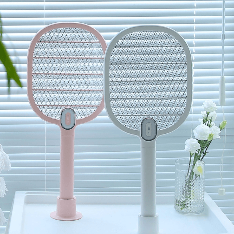 3Life Electric Mosquito Swatter Mosquito Dispeller Rechargeable LED Electric Insect Bug Fly Mosquito Killer Racket 3-Layer Net - MRSLM