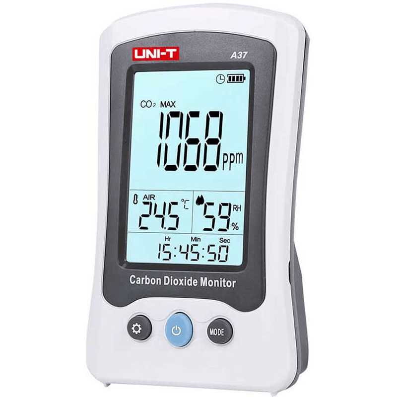 UNI-T A37 Carbon Dioxide Detector CO2 Monitor Thermometer Hygrometer Temperature Humidity Meter - MRSLM