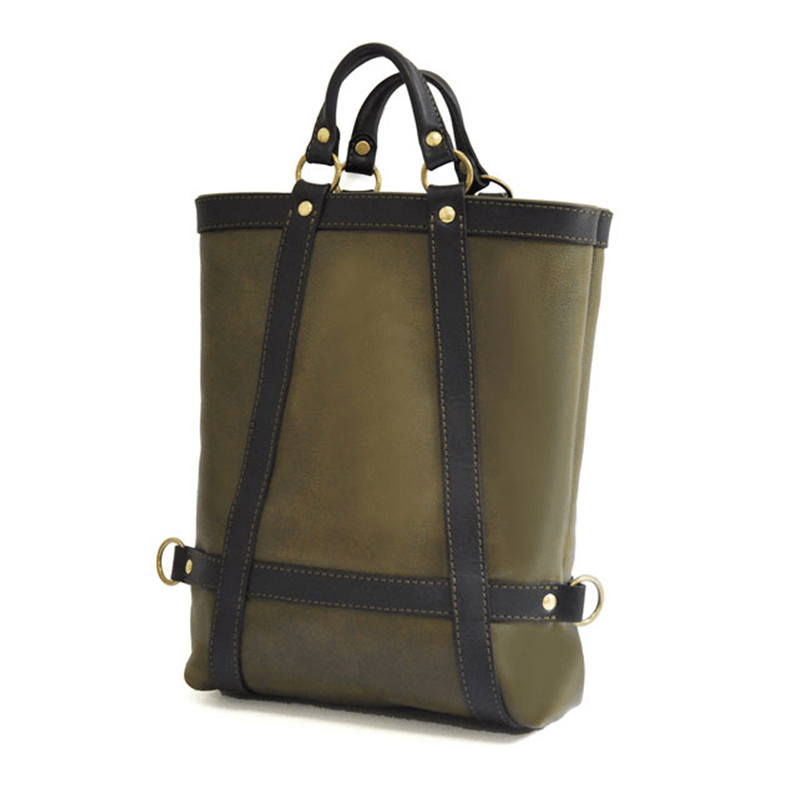 Men Women Large Capacity Multifunctional Faux Leather Fashion Business Bag Backpack Handbag - MRSLM