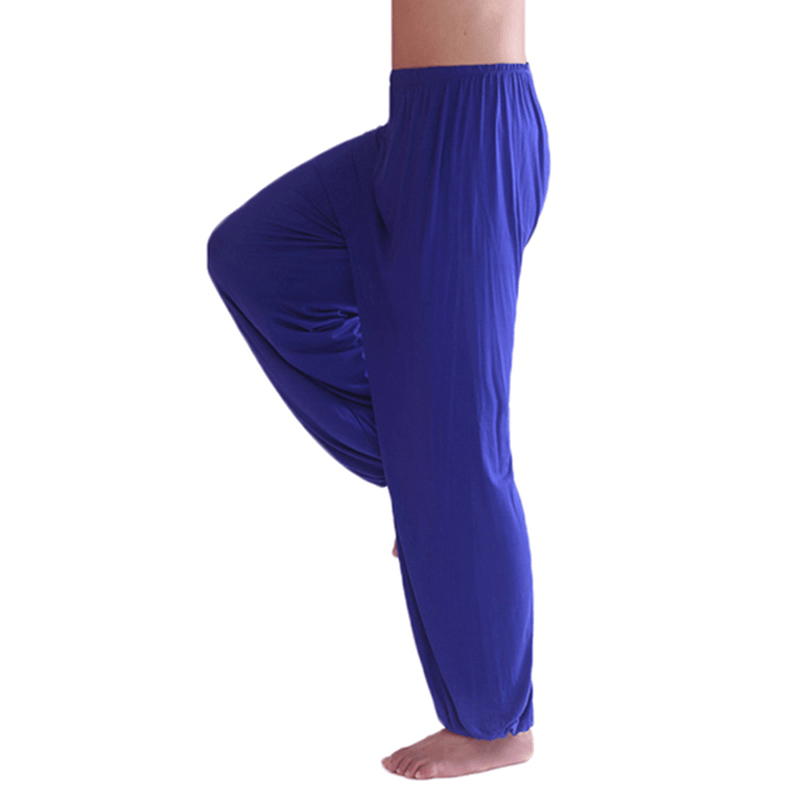 Mens Casual Sports Gym Exercise Yoga Pants Loose Elastic Waist Casual Bloomers 9 Colors - MRSLM